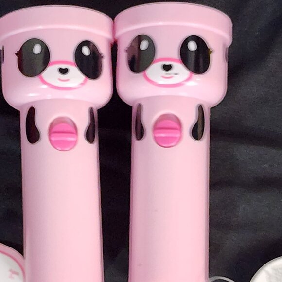 Imperial Toys LLC Pink Black White Ling Ling Panda Mini Battery Flashlight 2pk - Picture 2 of 16